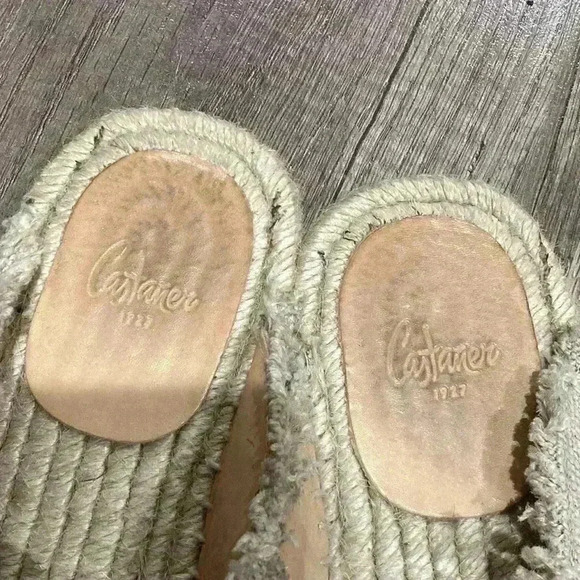 Castaner Canvas Tassel Accents Neutral Flat Mules EU 39 - Picture 7 of 11